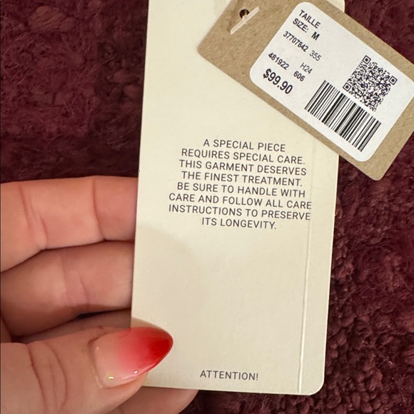 RW&CO. Deep red wine cardigan NWT - size med - Picture 5 of 9